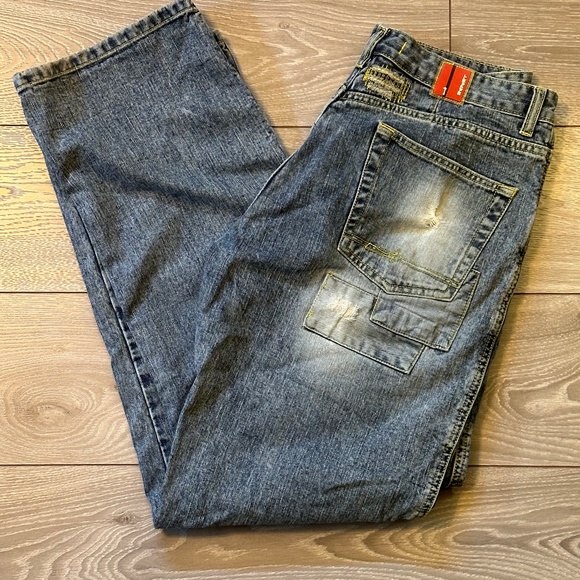 Report Other - Report Jeans Y2K Double Knee Distressed Faded Straight Leg Jeans